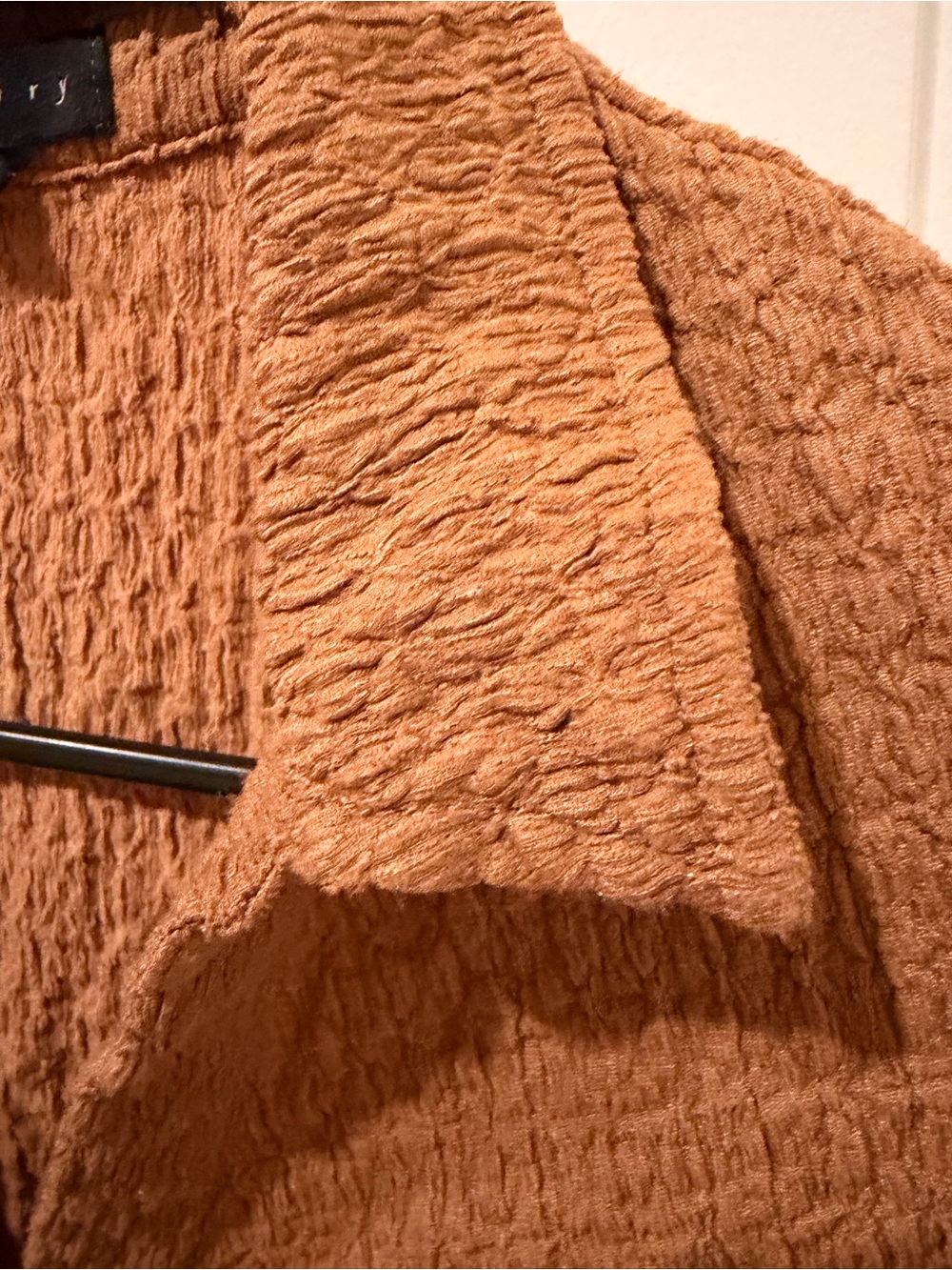 Sanctuary Textured Button-Front Top in Rust - Picture 4 of 7